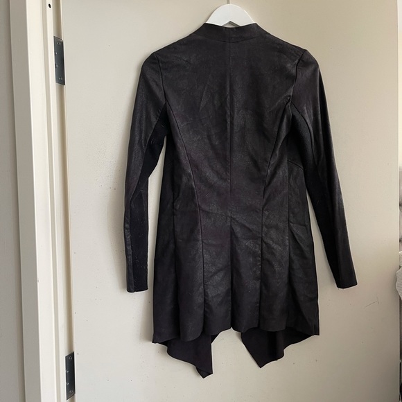 Zara Faux Suede Draped Jacket - Picture 4 of 4